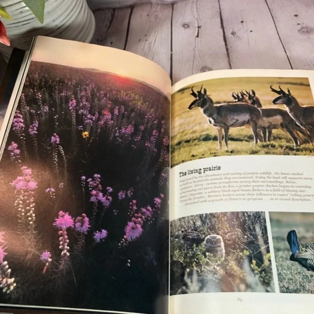 Vintage national geographic society book 1979 TRAILS WEST